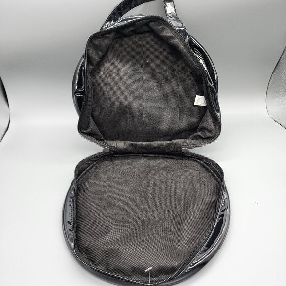 Monster High Round Travel Bag 2013 Mattel Skull Zipper Tote Carry Case Black - Picture 5 of 6